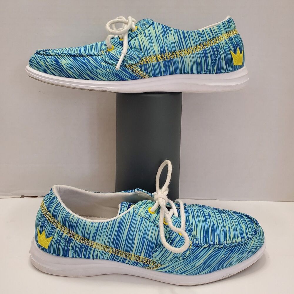 Brunswick Karma Bowling Shoes Women’s 7 Chameleon Blue Green Color Shift